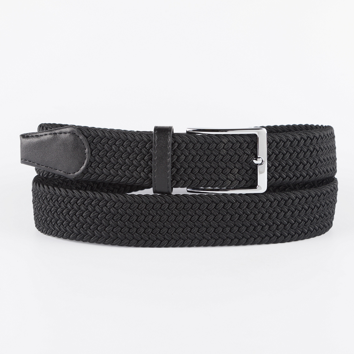 MTJJ3569-01 Ремень мужской (чёрный) (Черный/110-130 см/натуральная кожа/Jonas Hanway)