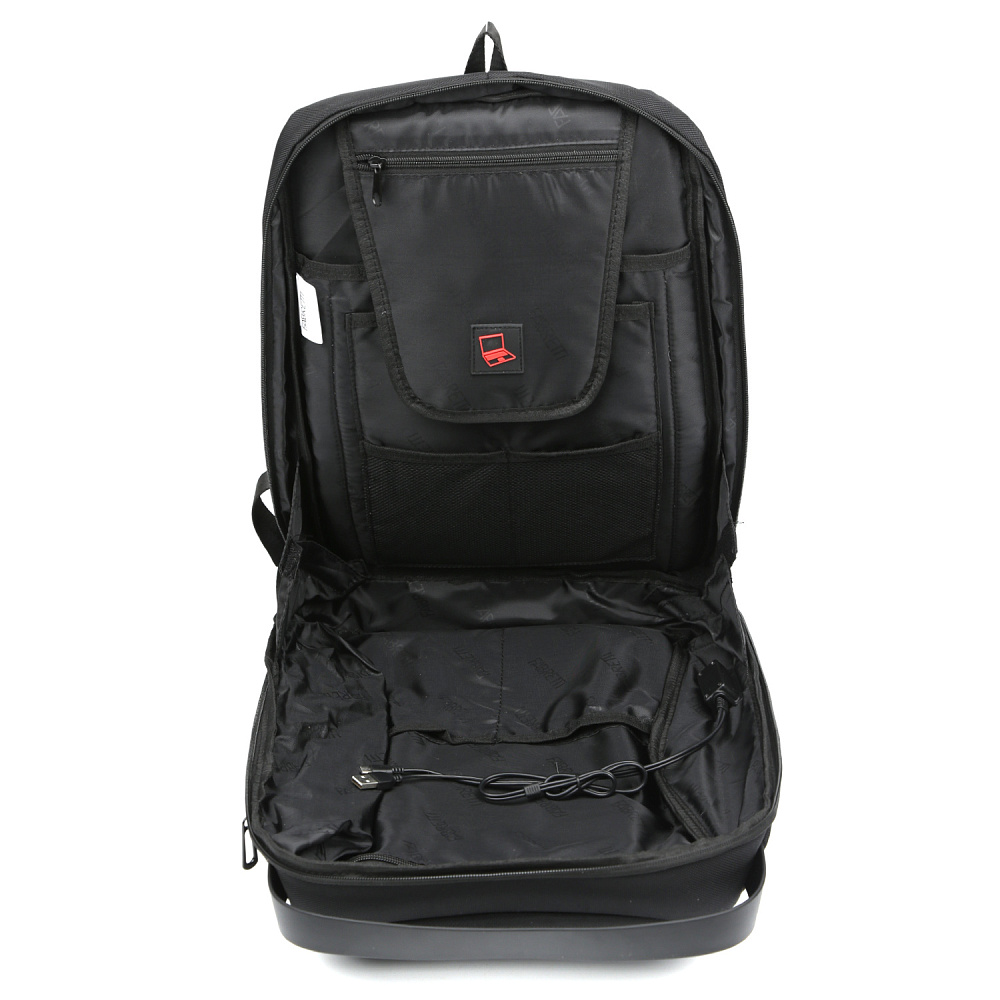 Y8722-2 FABRETTI Рюкзак 100% полиэстер (черный/30*46*10/полиэстер/FABRETTI)