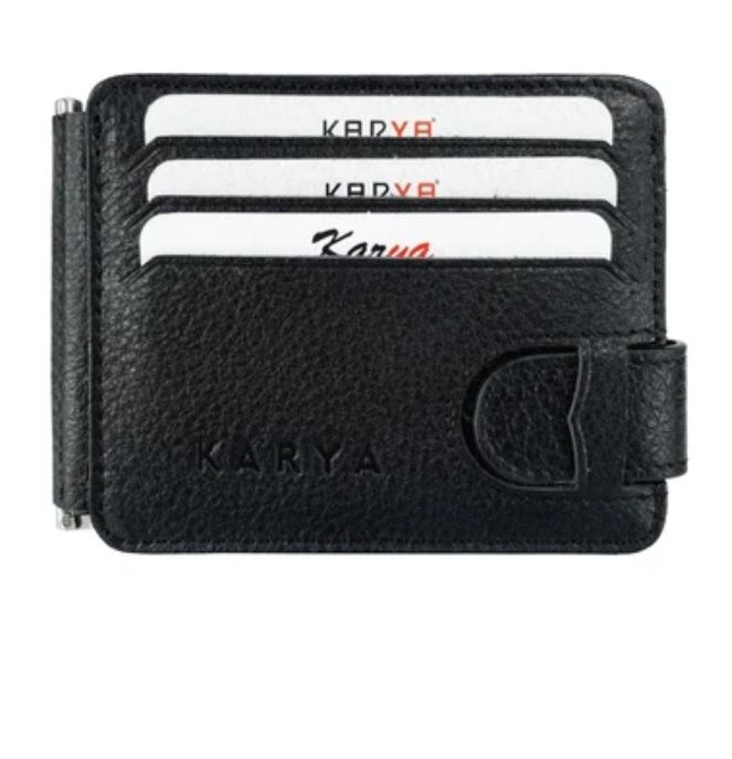 0044-45 Картхолдер натуральная кожа KARYA (Черный/11*9*1/натуральная кожа/KARYA)