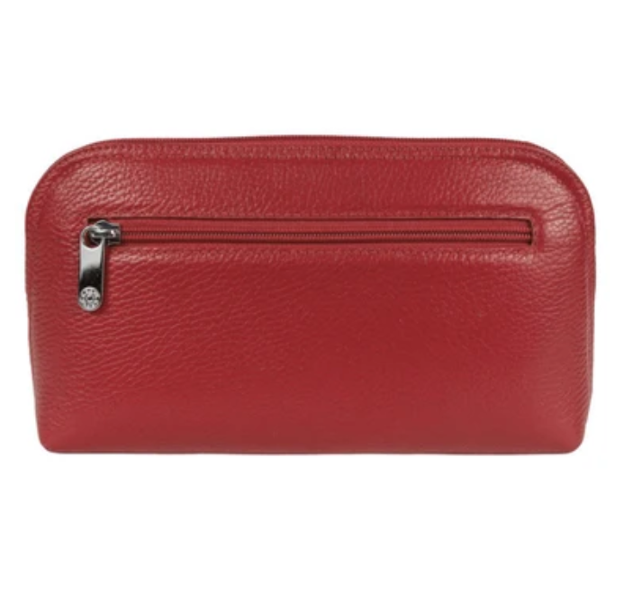 2029-46 Косметичка женская натуральная кожа KARYA (Красный/25*14*6/натуральная кожа)