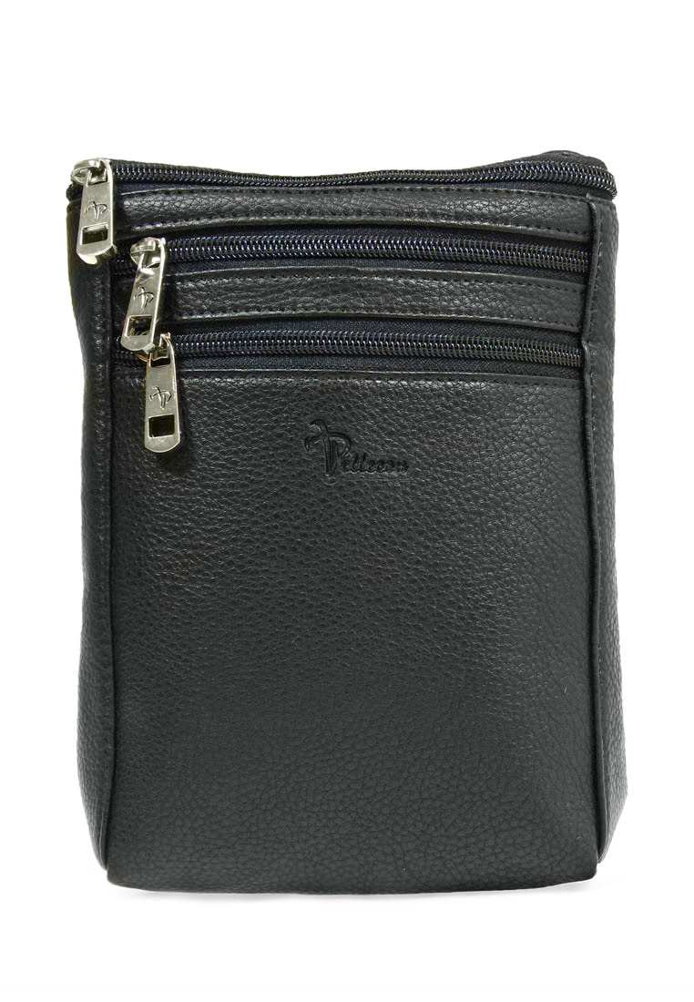812-81194-1 Сумка мужская экокожа (Пеллекон) (черный/17*25*3/экокожа/PELLECON)