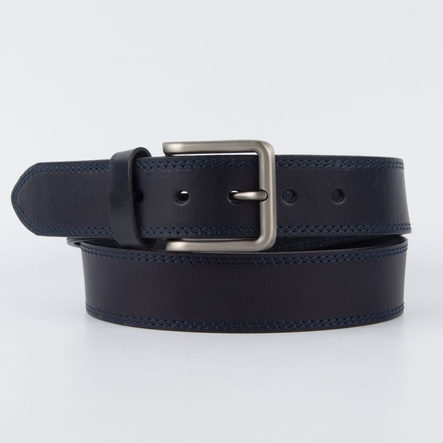 BELGRADE06-J-04 Ремень мужской Jonas Hanway (синий) (Синий/3,9*110-130/натуральная кожа/Jonas Hanway)