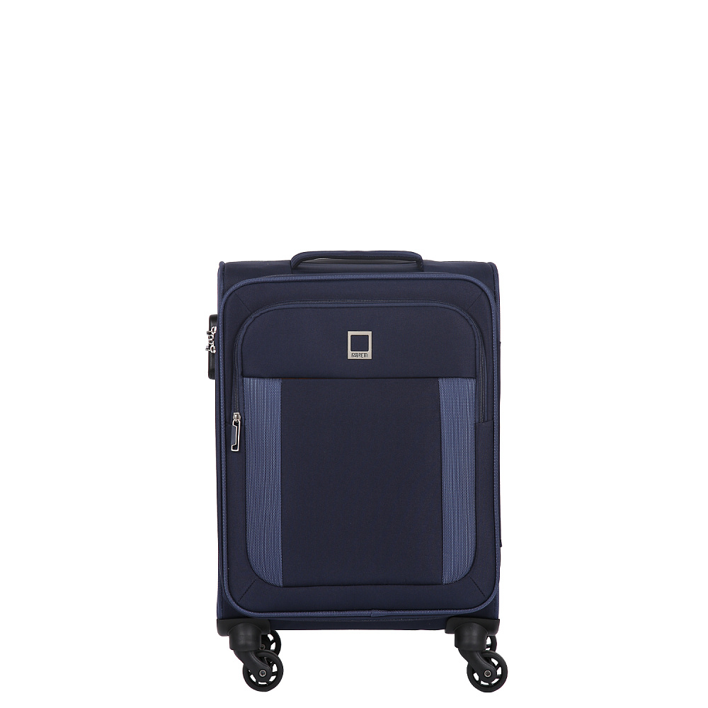 NE2020-20-8 Чемодан 4-х колесный 100% полиэстер FABRETTI  (Синий/36*55*22/полиэстер/S)
