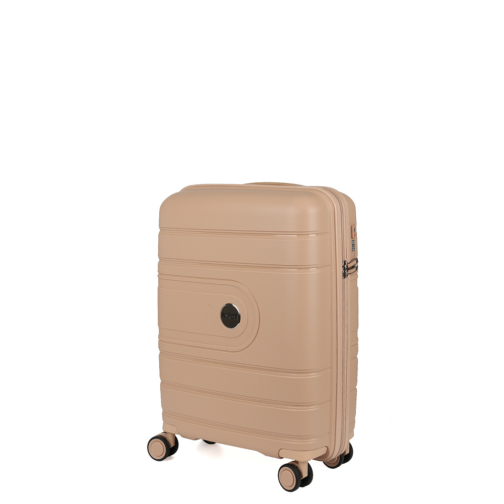 EN9520-20-13 FABRETTI Чемодан 4-х колесный 100% полипропилен (Бежевый/39*54*21/полипропилен/S/FABRETTI)