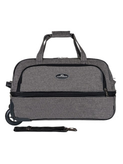 М-118 Сумка на колесах катионик серый (Серый/50*32*30/катионик/NTL Continent)