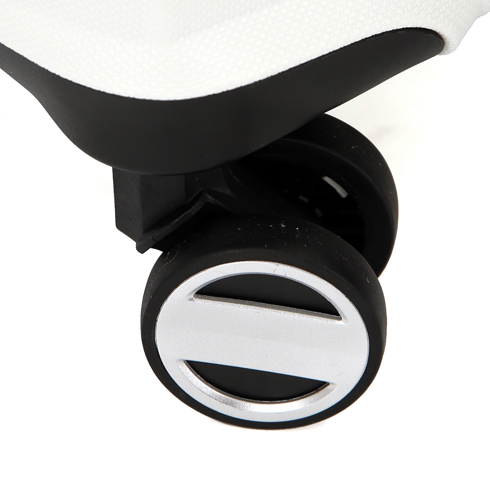 EN7520-024-1 FABRETTI Чемодан 4-х колесный 100% полипропилен FABRETTI (Белый/45*68*25/полипропилен/M)