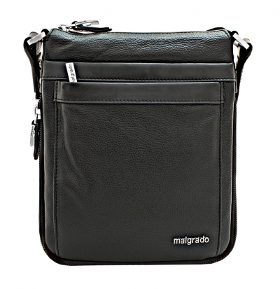 BR10-539C1836 black Сумка мужская Malgrado (черный/28*24*2/4/натуральная кожа/Malgrado)