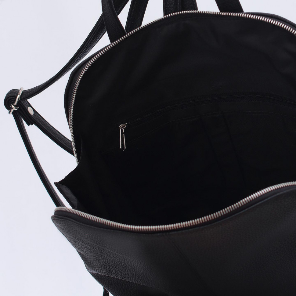 2130VNM Сумка-рюкзак женская Черный (Черный/32*29,5*9,5/Экокожа/Richet)