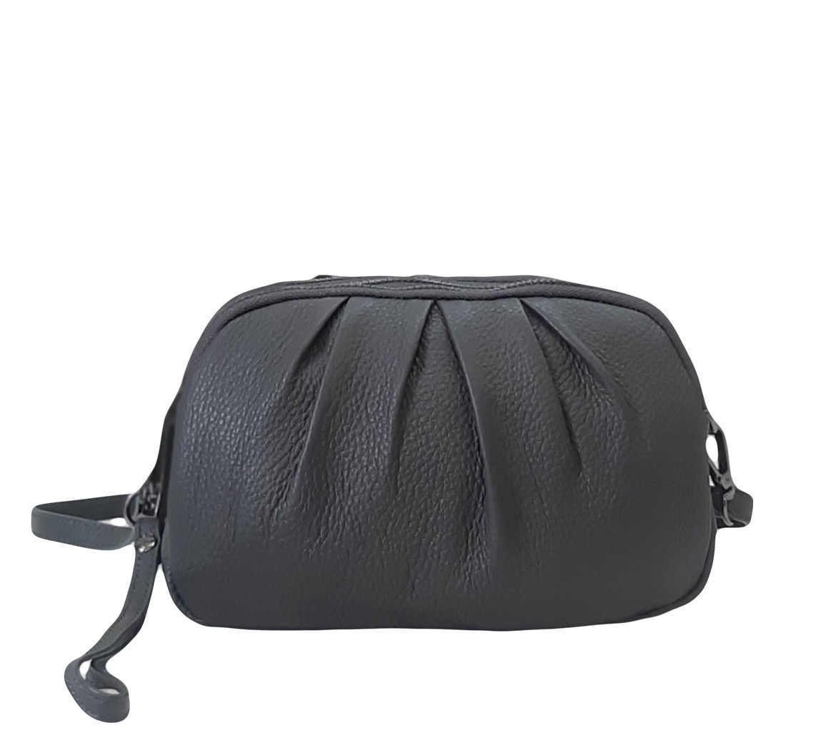 907К Сумка женская натуральная кожа (чёрный) (Черный/21*15*7/натуральная кожа/Redmond)