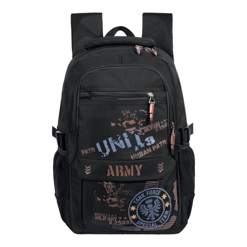 W203 черный Молодежный рюкзак MONKKING  (Черный/28*40*14/полиэстер/MONKKING)