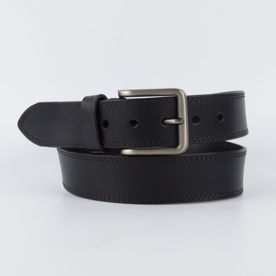 BELGRADE06-J-01 Ремень мужской Jonas Hanway (черный) (Черный/3,9*110-130/натуральная кожа/Jonas Hanway)