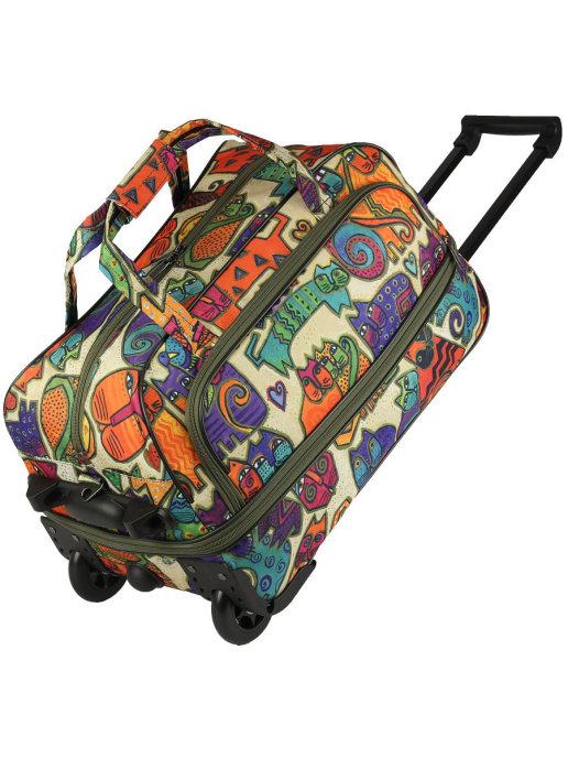 М-118 Сумка на колёсах кошки бежевый (Бежевый/50*32*30/полиэстер/NTL Continent)