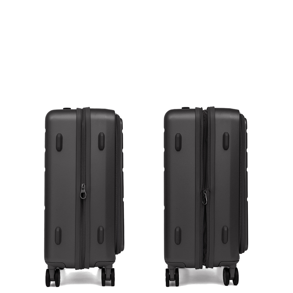 EN1030-20-3 FABRETTI Чемодан 4-х колесный 100% поликарбонат (серый/38*56*25/поликарбонат/S/FABRETTI)