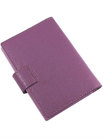 42003-2605 Plum Визитница Malgrado (фиолетовый/7,5*11*1,5/натуральная кожа/Malgrado)