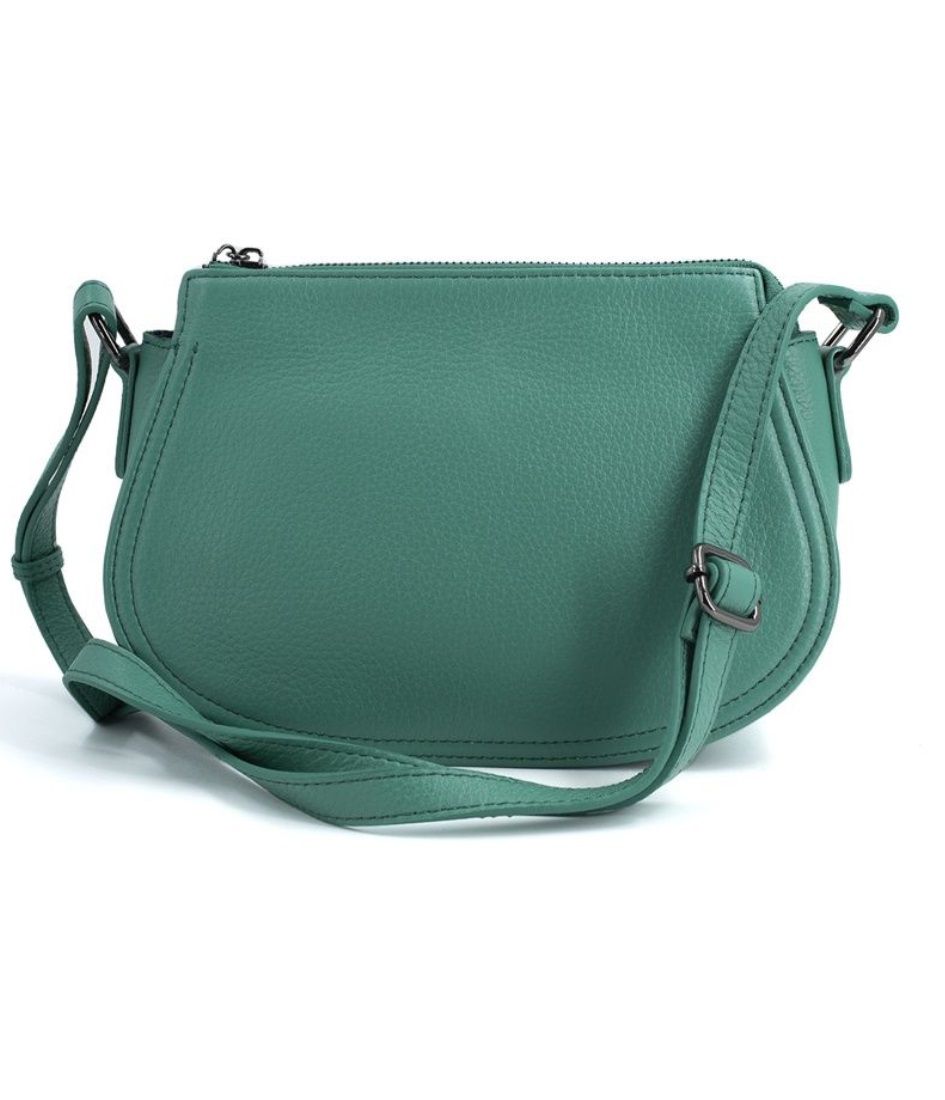 195К Сумка женская натуральная кожа (l green) (Зелёный/натуральная кожа)