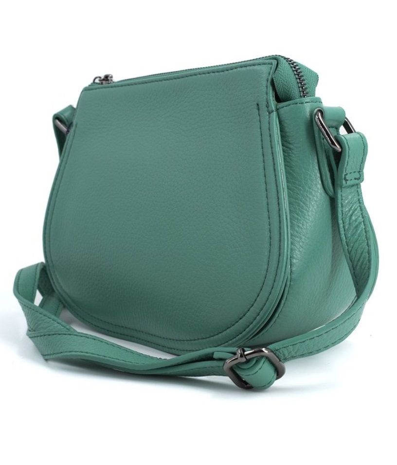 195К Сумка женская натуральная кожа (l green) (Зелёный/натуральная кожа)