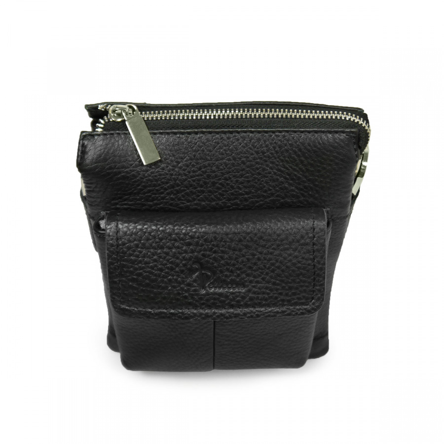 102-878-1 Сумка мужская кожа (Пеллекон) (черный/16*20*5/натуральная кожа/PELLECON)