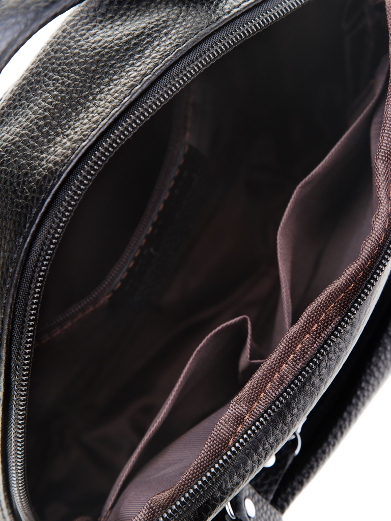 5112 СУМКА МУЖСКАЯ НАТ. КОЖА (чёрный) (Черный/23*25*6,5/натуральная кожа)