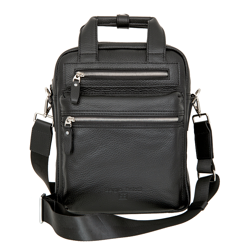 7045 (Napoli black) Планшет Sergio Belotti (черный/24*31*12/натуральная кожа/Sergio Belotti)