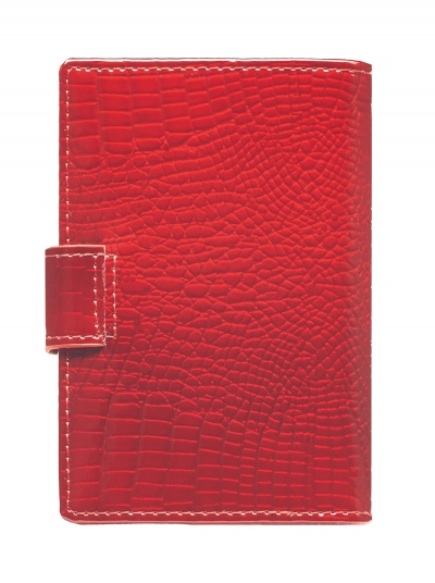 42003-44# Red Визитница (Malgrado) (красный/7,5*11*1,5/натуральная кожа/Malgrado)