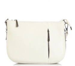 909К Сумка женская натуральная кожа (белый) (Белый/натуральная кожа)