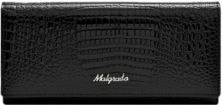 72076-46# Black Кошелек Большой (Malgrado) (черный/18,5*9*2,5/натуральная кожа/Malgrado)