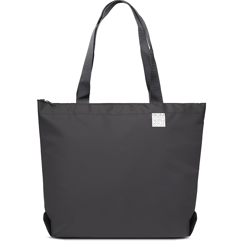 1-111 Сумка молодёжная текстиль (From antan with love/серый) (Серый/36*43*12/полиэстер/ANTAN)