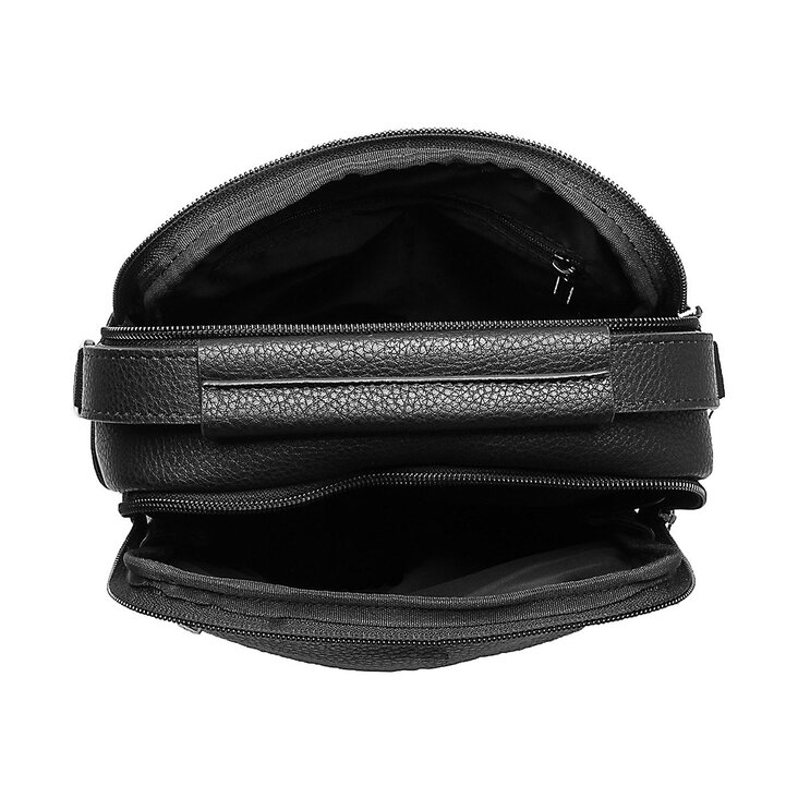 812-81444-1 Сумка мужская экокожа (Пеллекон) (черный/21*24*6,5/экокожа/PELLECON)