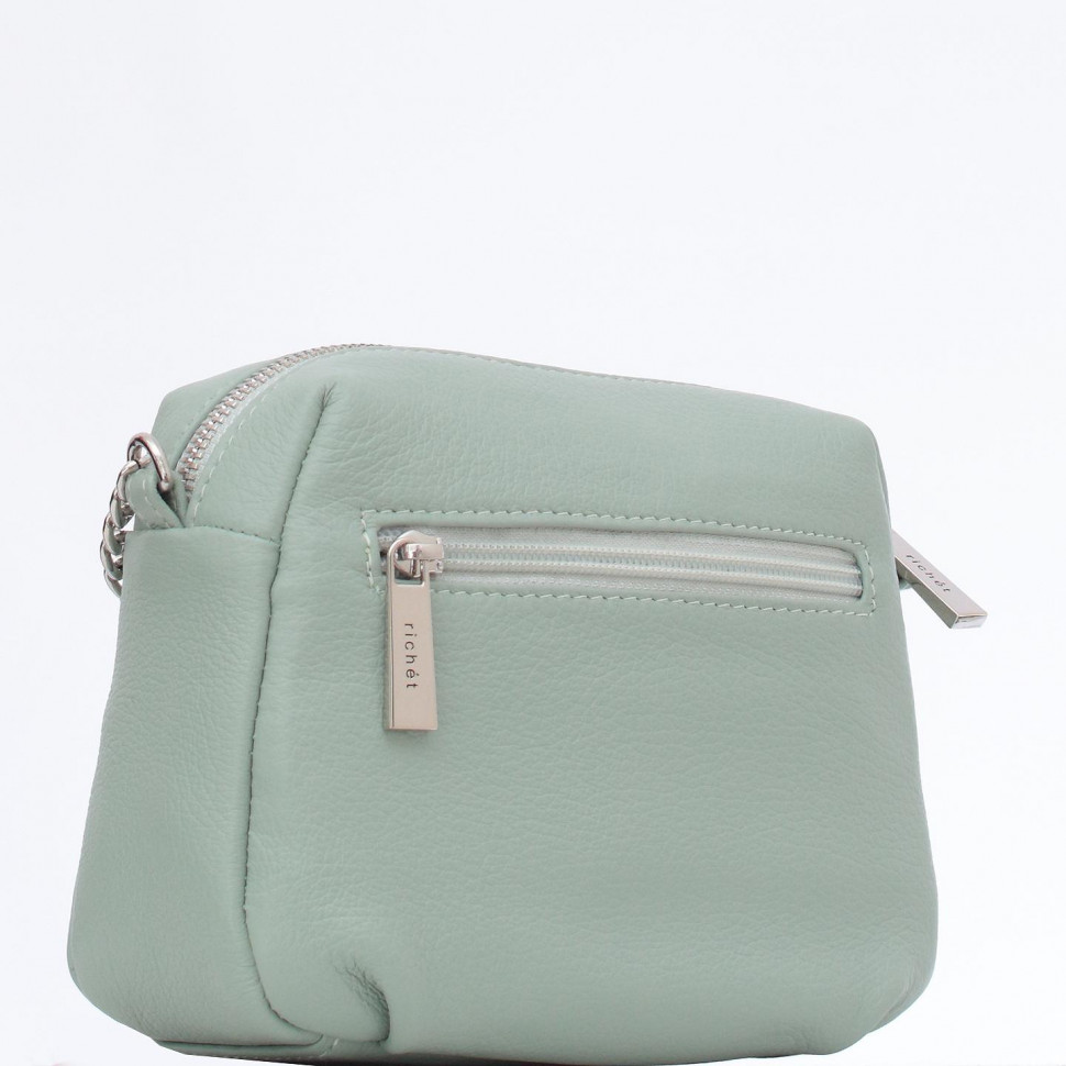 2502LN Сумка женская Зеленый (Зелёный/18*13*6/натуральная кожа/Richet)