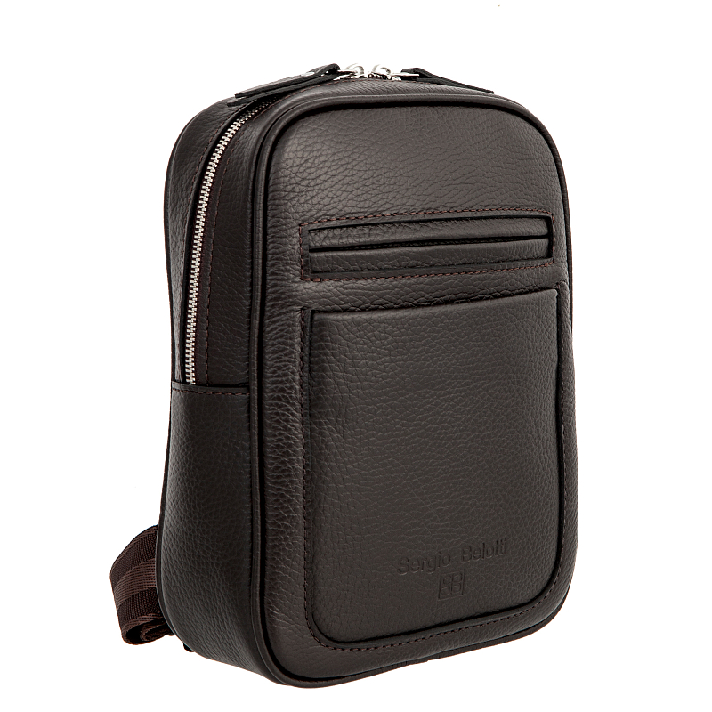 7072 (Napoli dark brown) Сумка СЛИНГ Sergio Belotti (коричневый/18*25*6,5/натуральная кожа/Sergio Belotti)