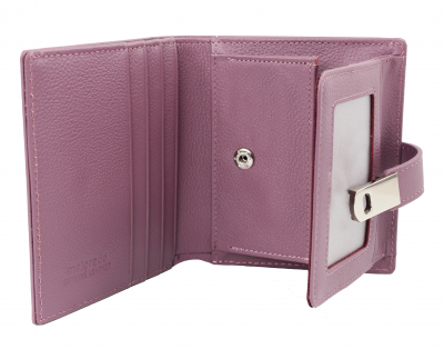 39001-2605 Plum Кошелёк Маленький Malgrado (фиолетовый/11*12*3/натуральная кожа/Malgrado)