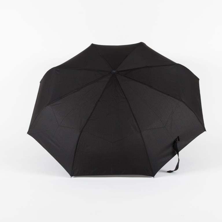RT-33920 Зонт мужской, 3 сл.,полный автомат, пласт.крюк (П/Э) (Черный/эпонж/Jonas Hanway)