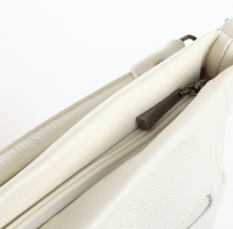 312К Сумка женская натуральная кожа (белый) (Белый/натуральная кожа)