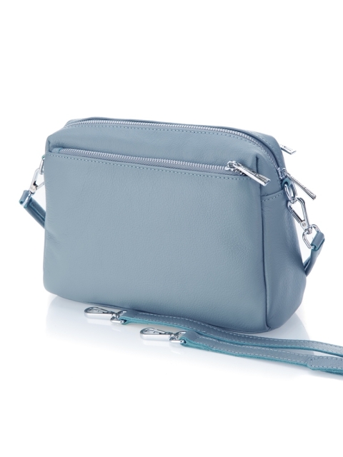 8370BL Сумка женская натуральная кожа синий (Синий/28*19*8/натуральная кожа/Redmond)