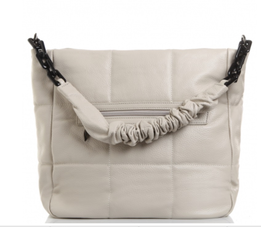 243К Сумка женская натуральная кожа milk (Бежевый/натуральная кожа/Redmond)