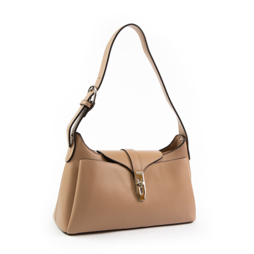 110-102-39 Сумка женская экокожа (бежевый) (Бежевый/28*10*17/Экокожа/M/Redmond)