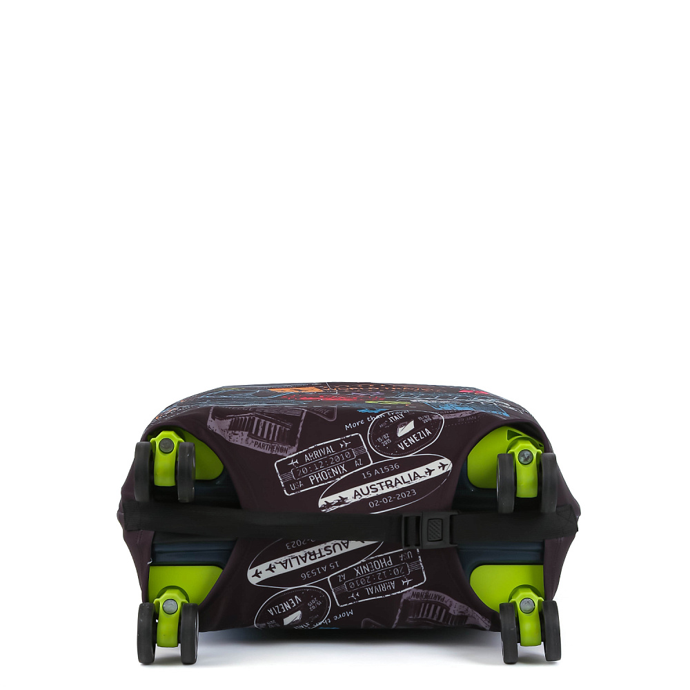 W1080-M FABRETTI Чехол для чемодана 92%полиэстер 8%спандекс (черный/92%полиэстер 8%спандекс/M/FABRETTI)