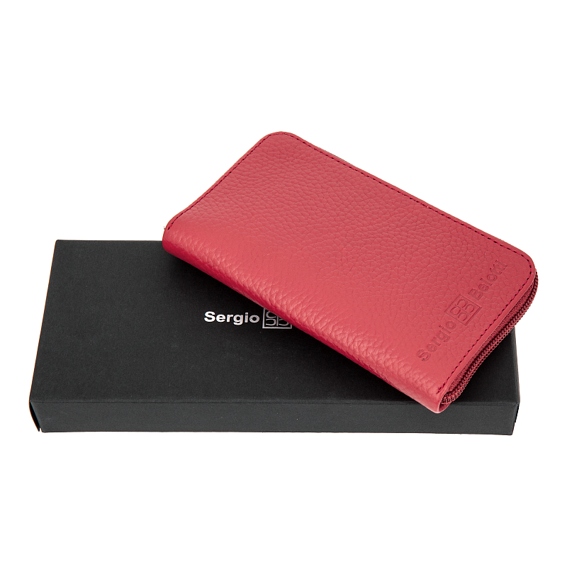 742172 (red) Ключница Sergio Belotti (красный/13,5*8*2/натуральная кожа/Sergio Belotti)