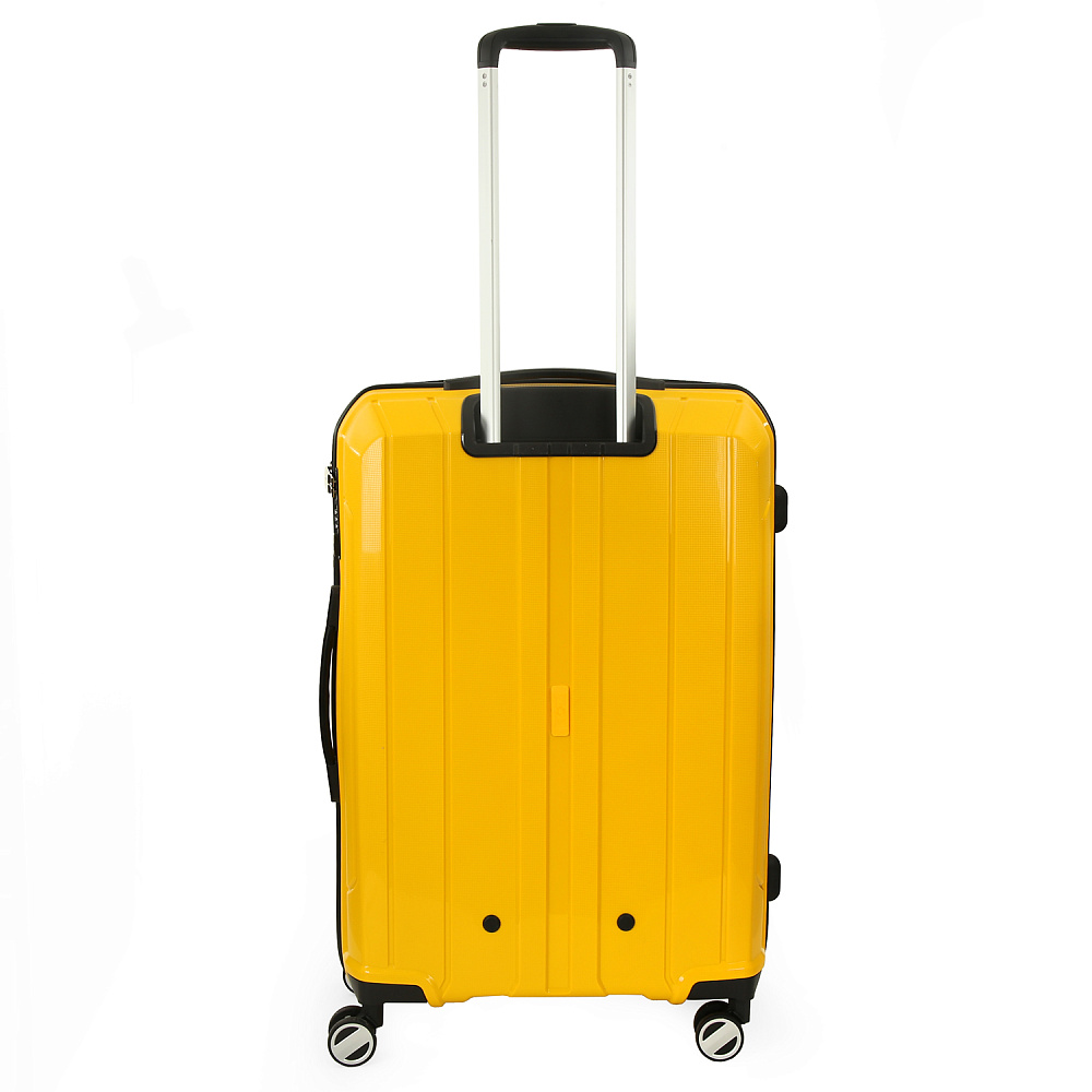 EN8520-28-7 Чемодан 4-х колесный 100% полипропилен FABRETTI  (Жёлтый/53*80*30/полипропилен/L)