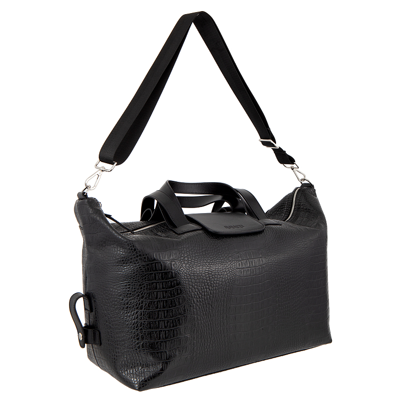 8024 black crocco Дорожная сумка Conti UOMO (черный/45*30*25/натуральная кожа/Conti Uomo)