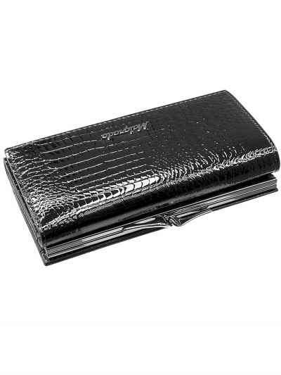 55020-5-46# Black Кошелек Средний Malgrado (черный/14*8,5*2,5/натуральная кожа/Malgrado)