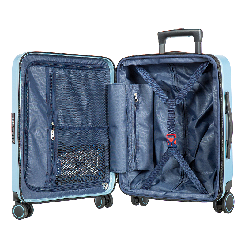 GM20062W19 light blue Чемодан-тележка Verage (голубой/40*55*20,5/поликарбонат+ABS/S/3,35 кг/Verage)