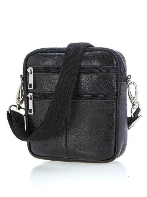 21131 Сумка мужская натуральная кожа (Черный/18*16,5*4/натуральная кожа)