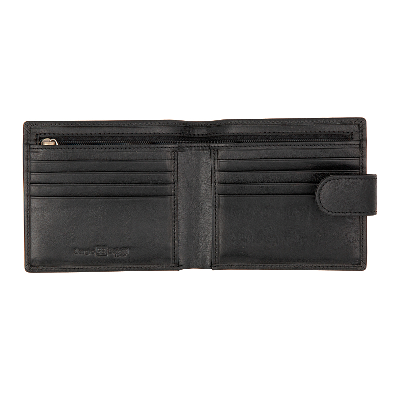 1818 (milano black) Портмоне Sergio Belotti (черный/11,5*10*2/натуральная кожа/Sergio Belotti)