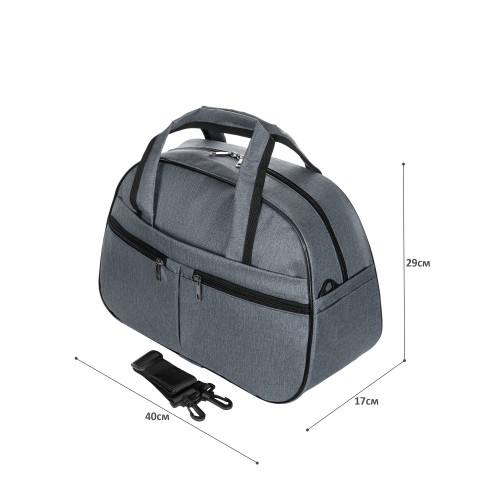 М-7318-2Б Сумка на колесах катионик (серый) (серый/30*47*22/текстиль/NTL Continent)