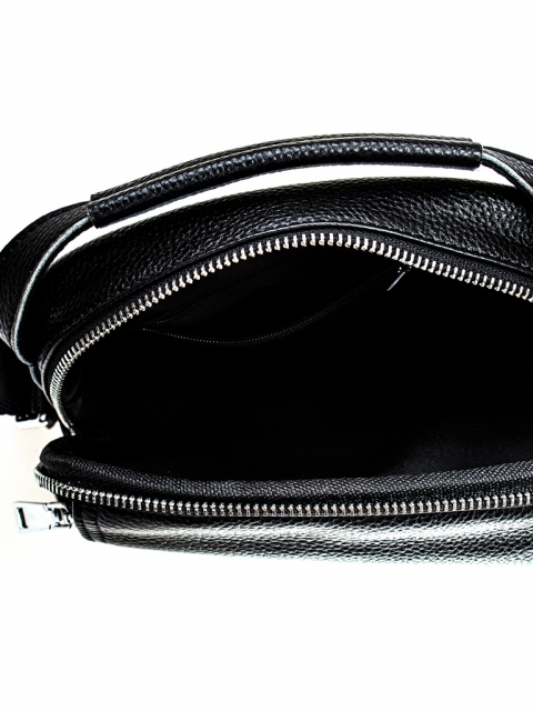 50 Сумка мужская нат кожа (черный/19*25*5/натуральная кожа/Redmond)