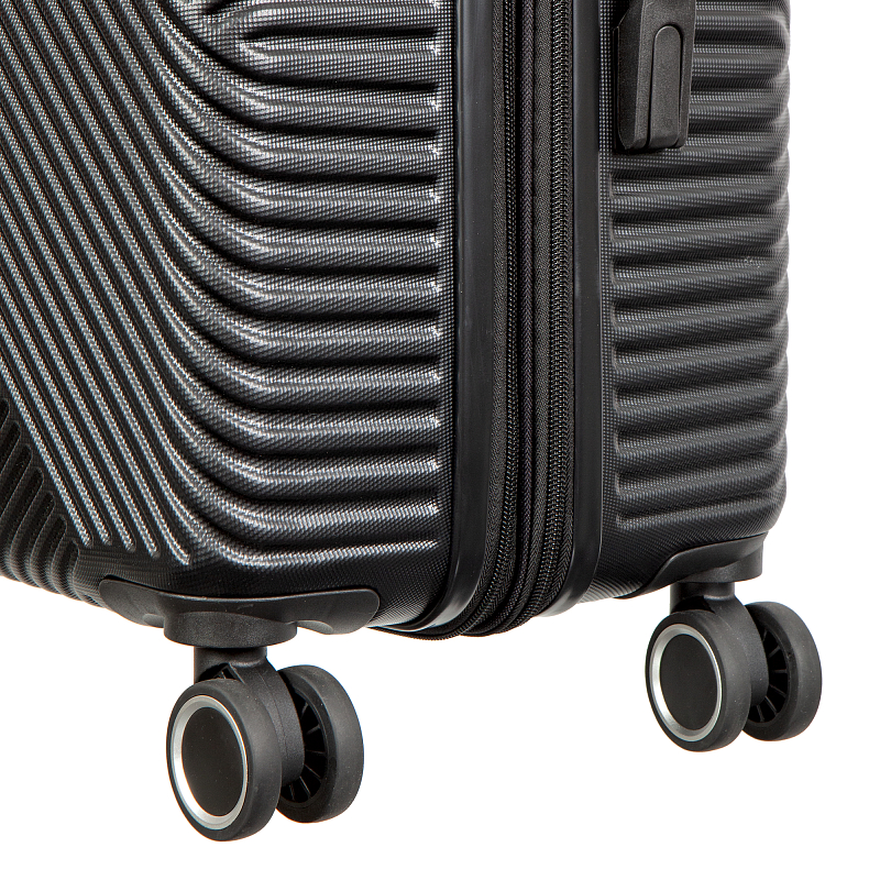 GC AT201-24 black Чемодан-тележка Gianni Coni (черный/47*66*26/АБС пластик/M/3,7 кг/Gianni Conti )