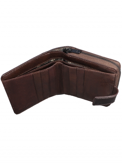 10502-01411# Brown Кошелек Маленький Malgrado (коричневый/10,5*10,5*2,5/натуральная кожа/Malgrado)