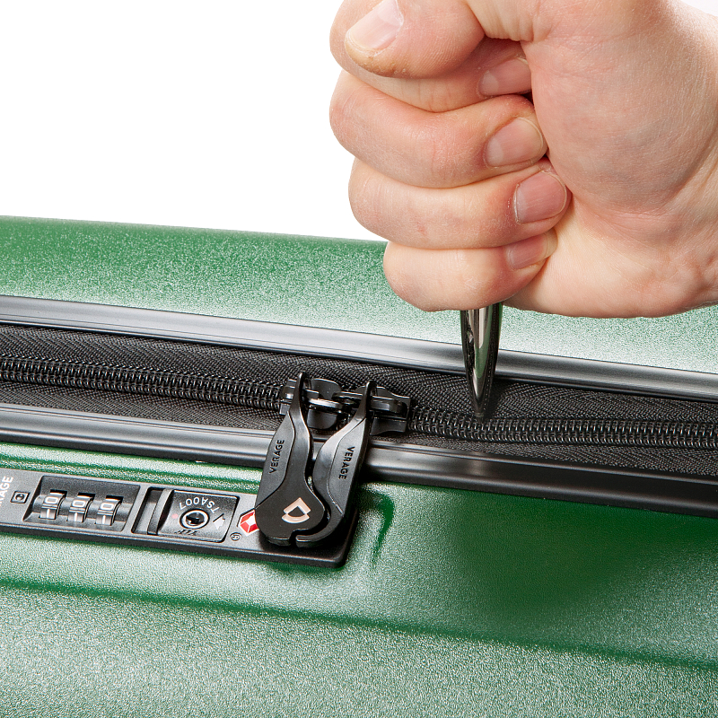 GM20075W24 (dark green) Чемодан-тележка Verage (Зелёный/52*75*30/поликарбонат/M/Verage)