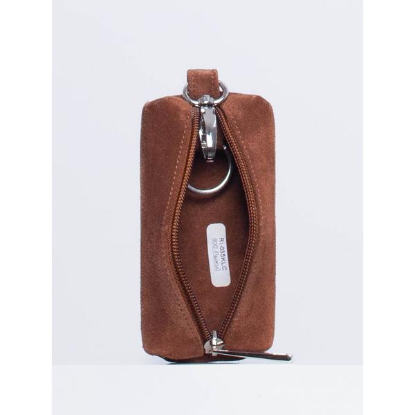 Ri-035KLC Ключница Рыжий замша (рыжий/13*4,5*4,5/натуральная замша/Richet)